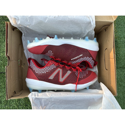 New Balance FuelCell COMP3 Baseball Cleats-Composite Men's Size 11.5 Red/White
