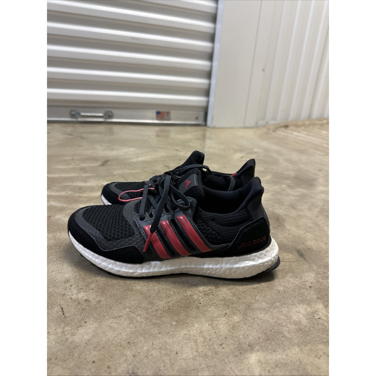 Adidas Ultra Boost S&L Core Black Energy Pink Red Women’s US Size 5.5