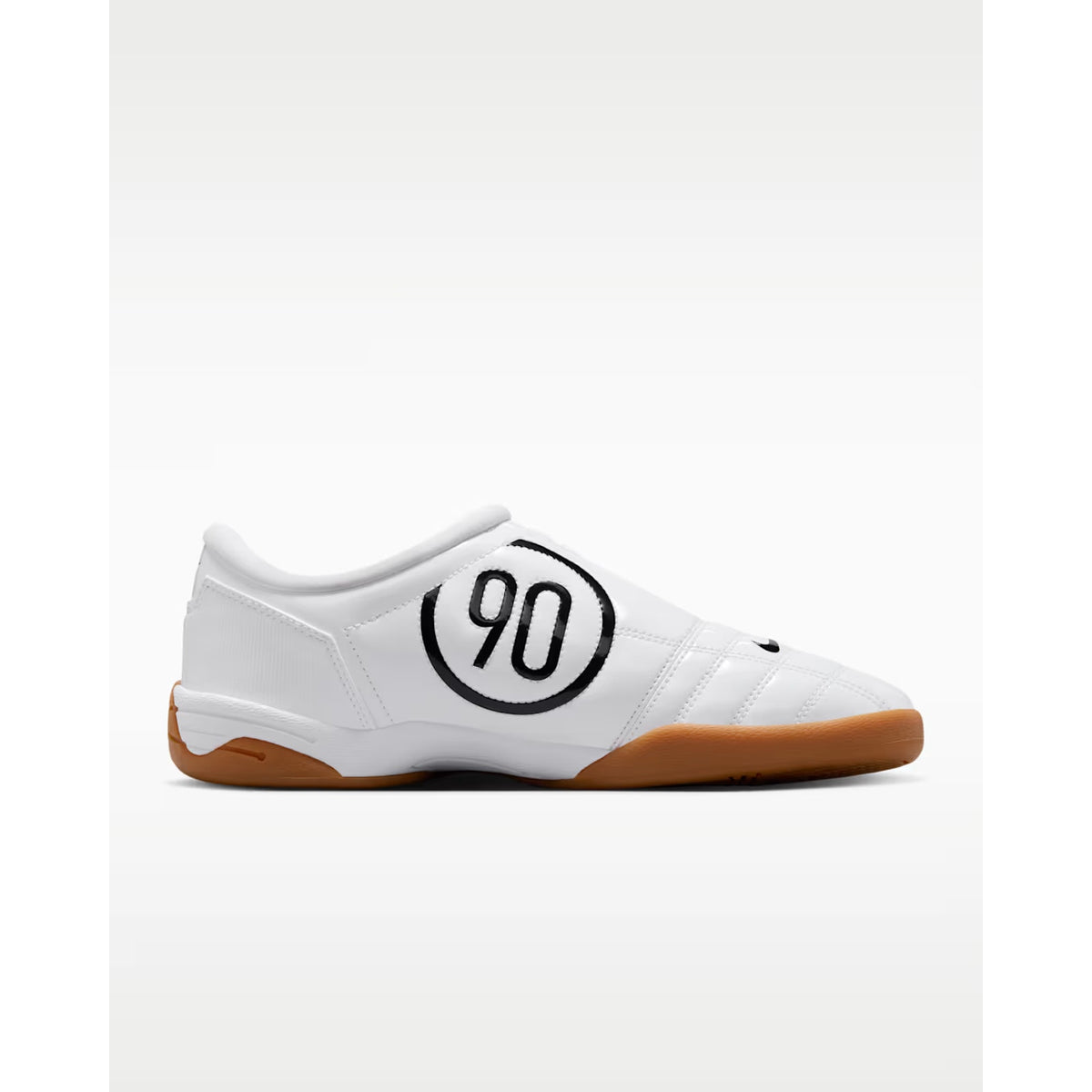 Size 8 Nike Total 90 Women's Indoor Soccer Shoes White/Black (IB5666-100)