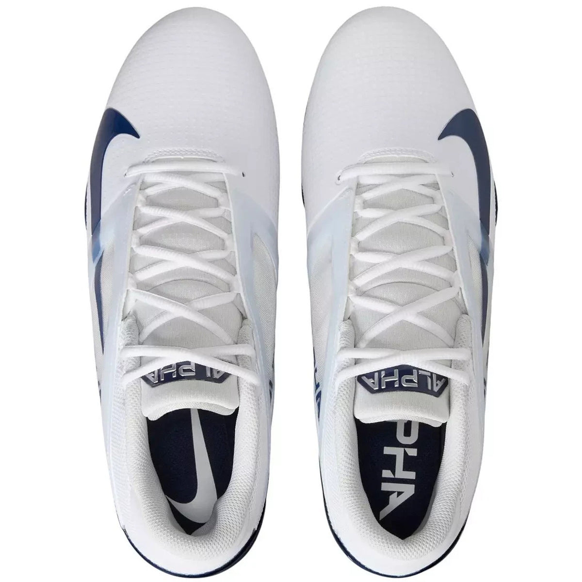 Men's Size 12.5 Nike Alpha Menace 4 Pro White Navy Football Cleats FD7037-104