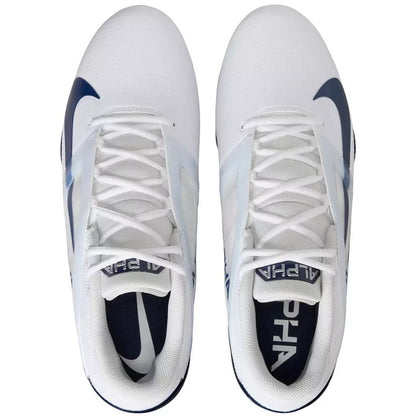 Men's Size 12.5 Nike Alpha Menace 4 Pro White Navy Football Cleats FD7037-104