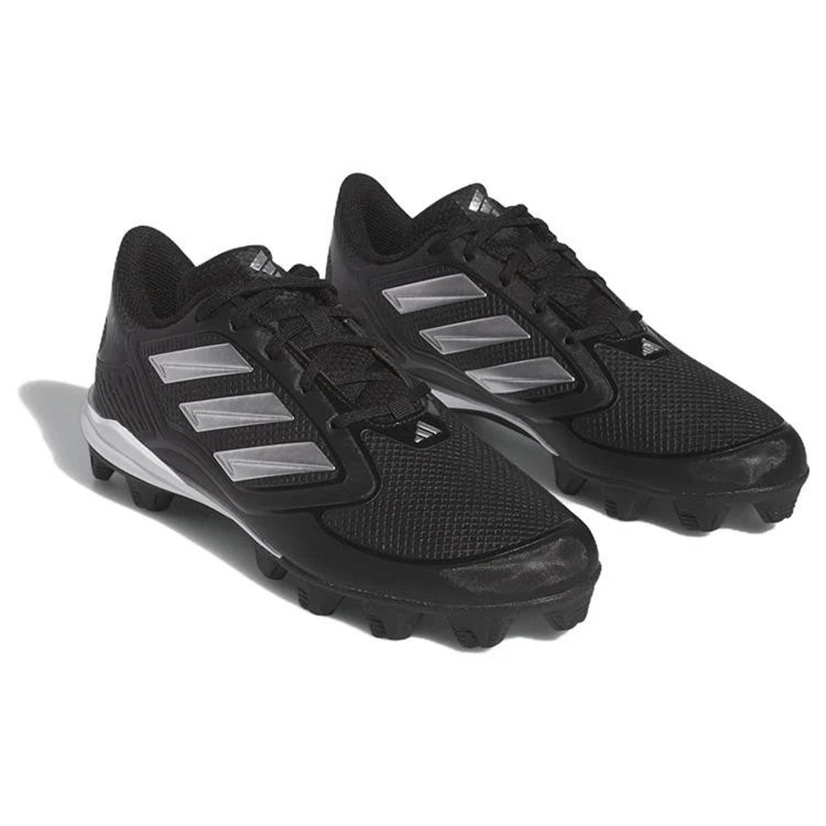 adidas Women's Pure Hustle 3 Mid Softball Cleats Size 11 Black/Silver, H2(B229T)