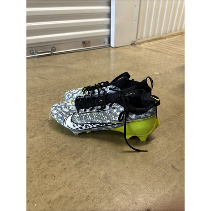 Nike Vapor Edge Pro 360 2 Football Cleats Razor Sharp Cuts Grey Green Size 14
