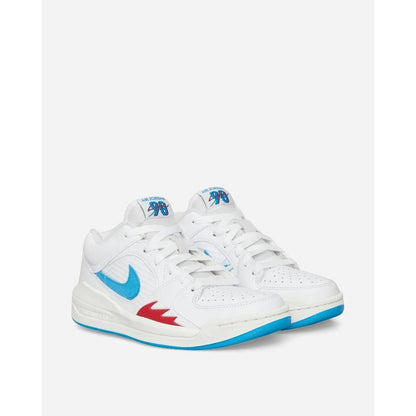 New Nike Women's Jordan Stadium 90 Shoes - White/ Dark Powder Blue Size 10.5