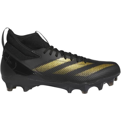 Adidas Adizero Impact Black Gold Football Cleats Mens Size 12