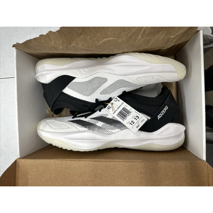 Men's 12/ Wmns: 13 Adidas Adizero Select Black White 2.0 Basketball Shoes-IG6683