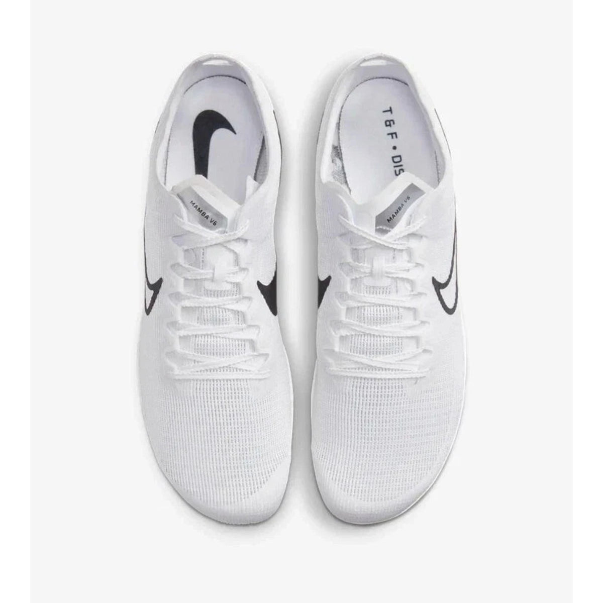 NEW Men's 13 Nike Zoom Mamba 6 Track Spikes Shoes White/Black/Silver DR2733-100