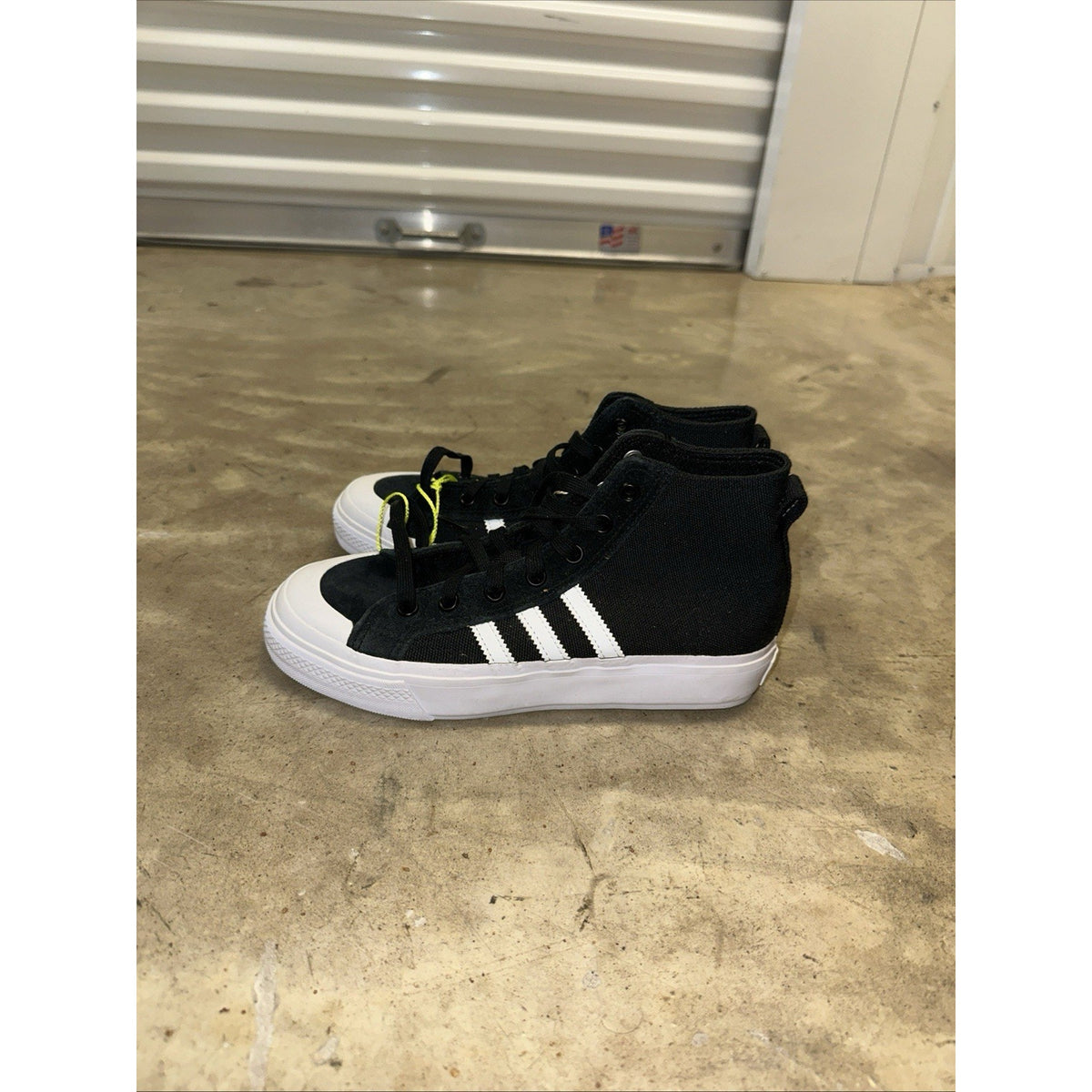 Adidas Nizza Hi ADV HI Top Sneakers skateboarding Shoe Core Black Size 6 Mens/7W