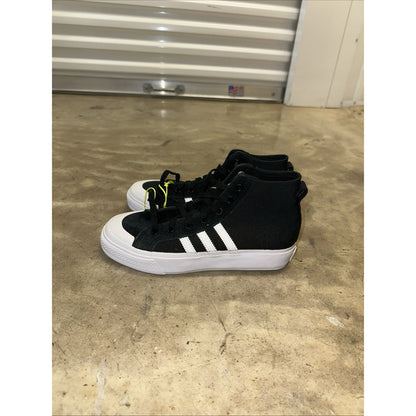Adidas Nizza Hi ADV HI Top Sneakers skateboarding Shoe Core Black Size 6 Mens/7W