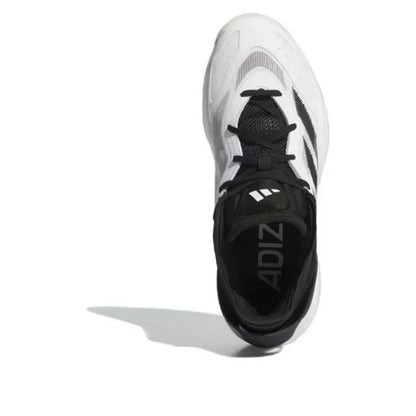 Men's 12/ Wmns: 13 Adidas Adizero Select Black White 2.0 Basketball Shoes-IG6683