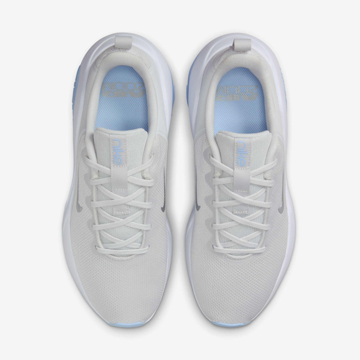 Nike Air Zoom Bella 7 Grey Silver Blue Size 7 Womens Sneakers Training Shoes