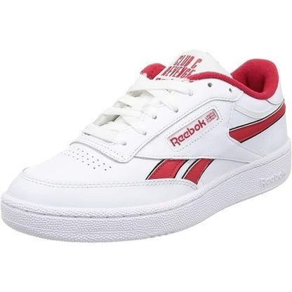 Reebok Classic Club C Revenge Men's Shoes White with Red Trim Size 5 Leather