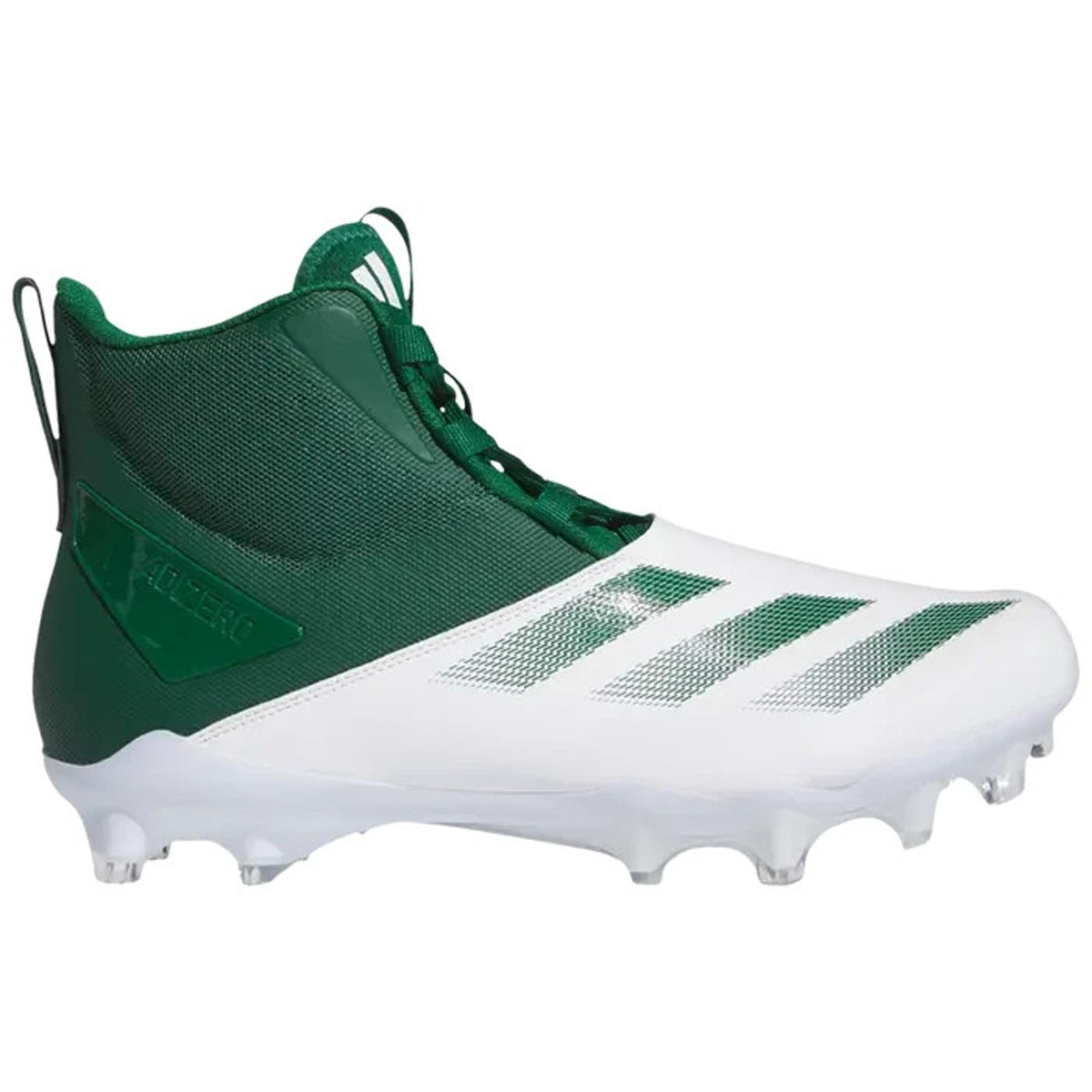 Adidas ADIZERO Chaos High-Top Football Cleats White/Green Mens Size 12 NEW