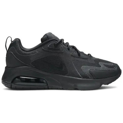 Nike Air Max Shoe Kids 7Y 200 Triple All Black Casual AT5627-001 Running Work