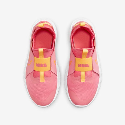 Nike Flex 2 Coral Chalk Pink/Citron Yellow Shoes Size 7Y Big kids