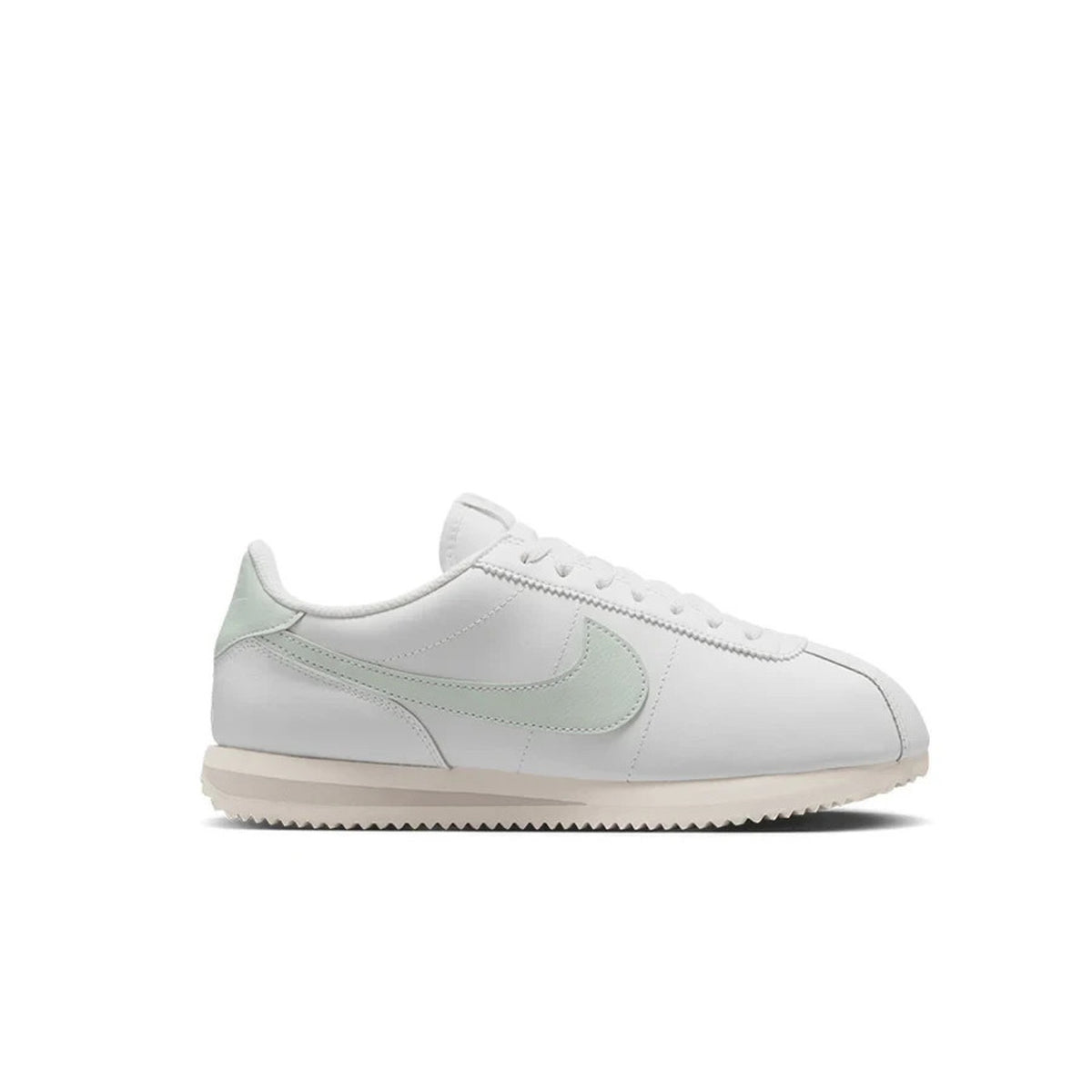 Womens Classic Cortez Flyleather 'White Light Silver' Size 9.5