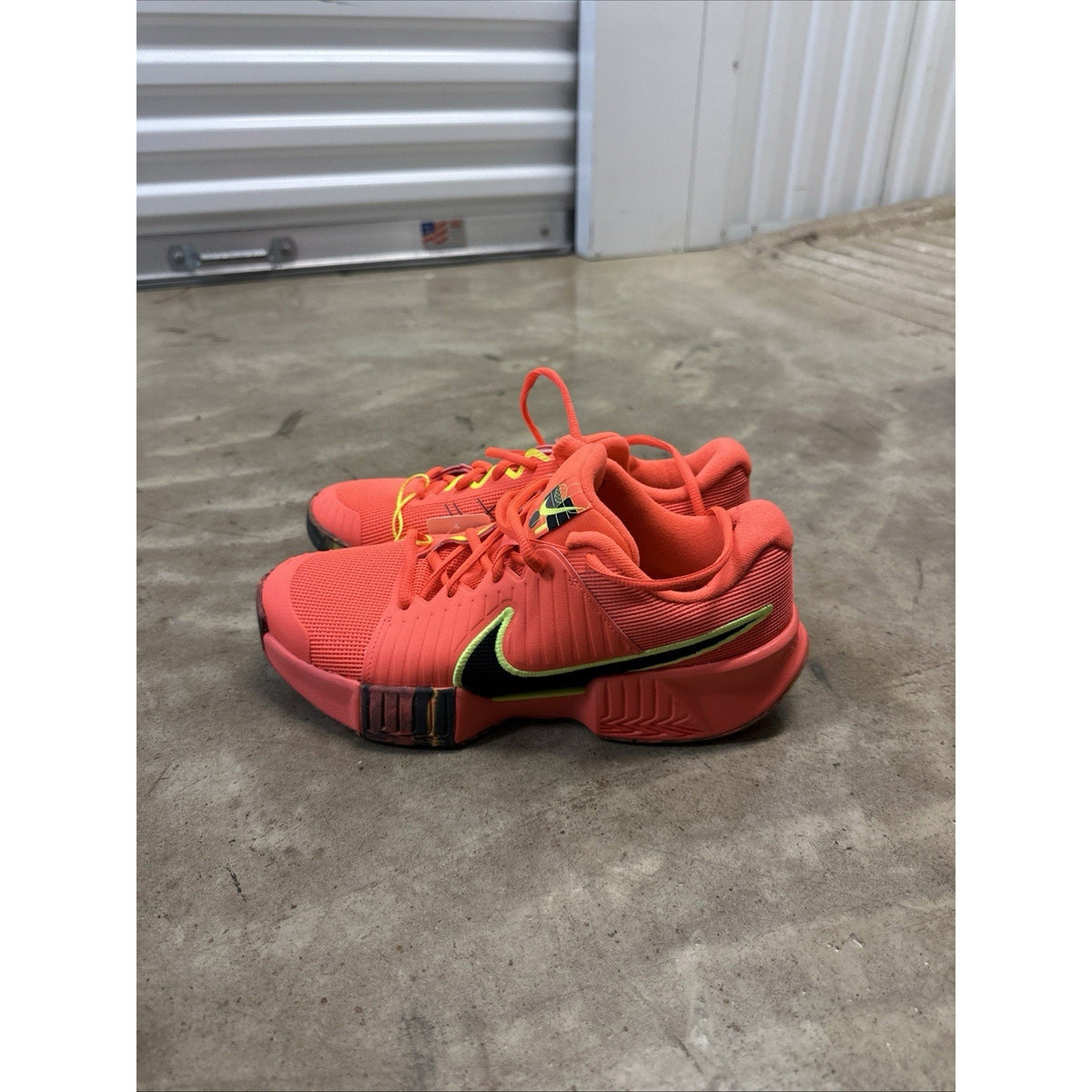 Nike Zoom Challenge Pickleball Team Hyper Orange Volt Shoes Mens Size 7