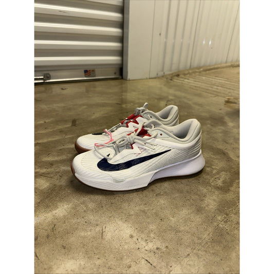 Nike Court Air Zoom Vapor Pro 3 HC Light Bone Binary Blue Size 8 Wmns FZ2158-100