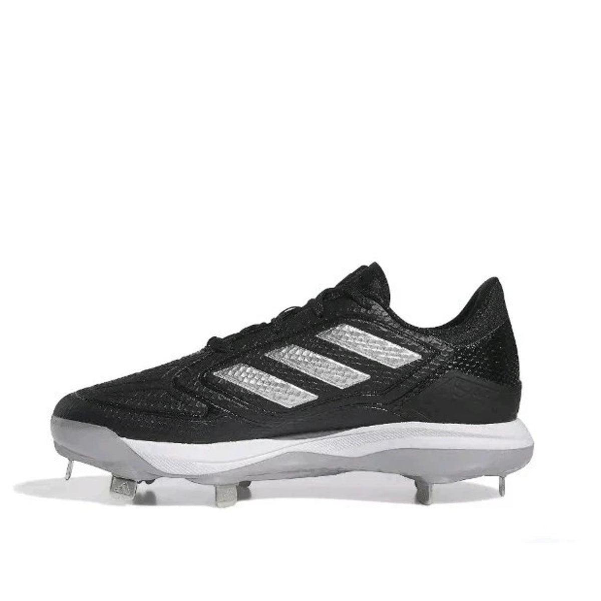 adidas Women's Adizero Purehustle 3 Cleats Core Black/Silver Metallic Size 7