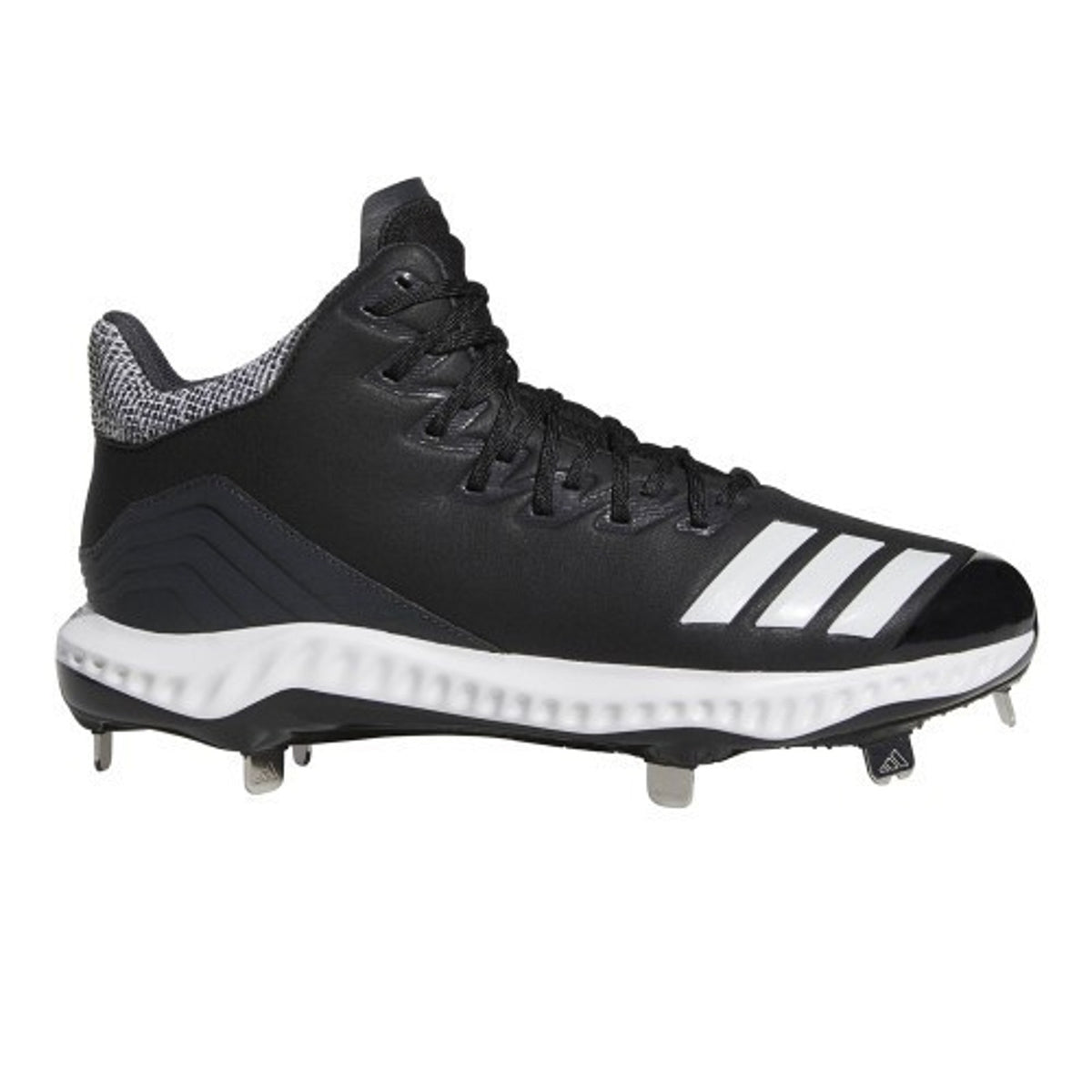 Adidas Icon Bounce Baseball Cleats Black White Mens Size 12 CG5241