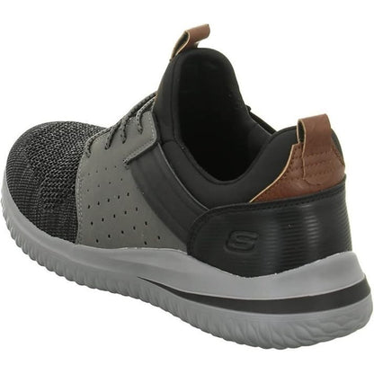 Skechers Delson 3.0 Sneakers Gray and Black Men's US Size 7.5 Wide