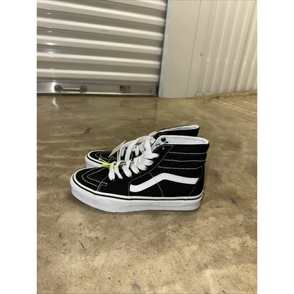 Vans Sk8-Hi Mens US 5.5 High-Top Skate Shoes Black/White/Black Women US 7