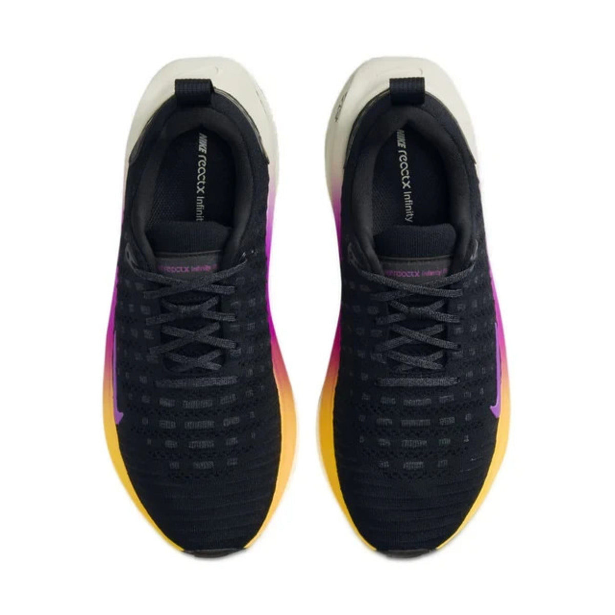 Nike Women's ReactX Infinity Run 4 Running Shoes Black Violet Size 8