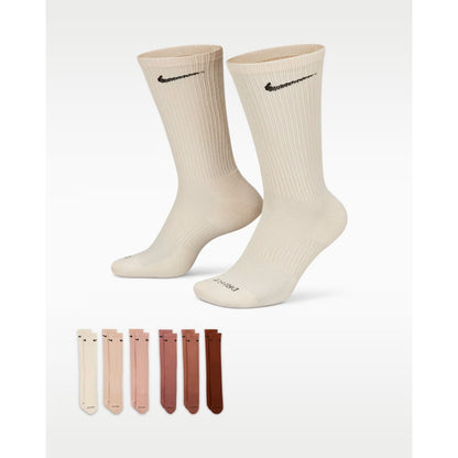 Nike Everyday Plus Cushioned Training Crew Socks 6 Pairs Large 8-12 SX6897‌-‌904
