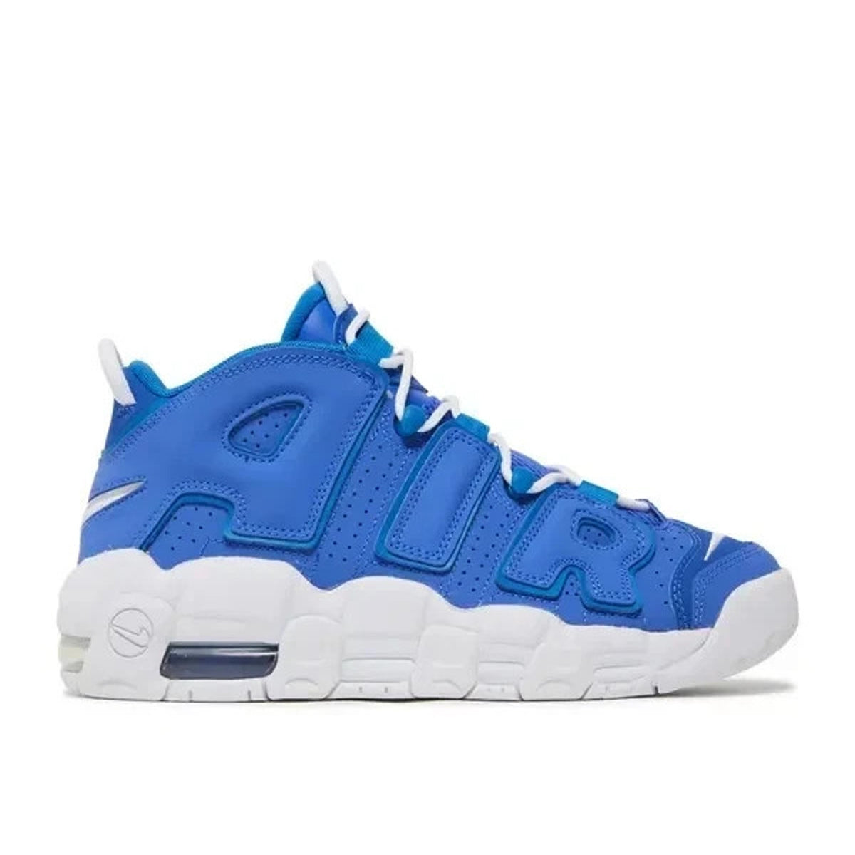 Nike Air More Uptempo Low GS Medium Blue Basketball Shoes DM1023-400 Size 7Y