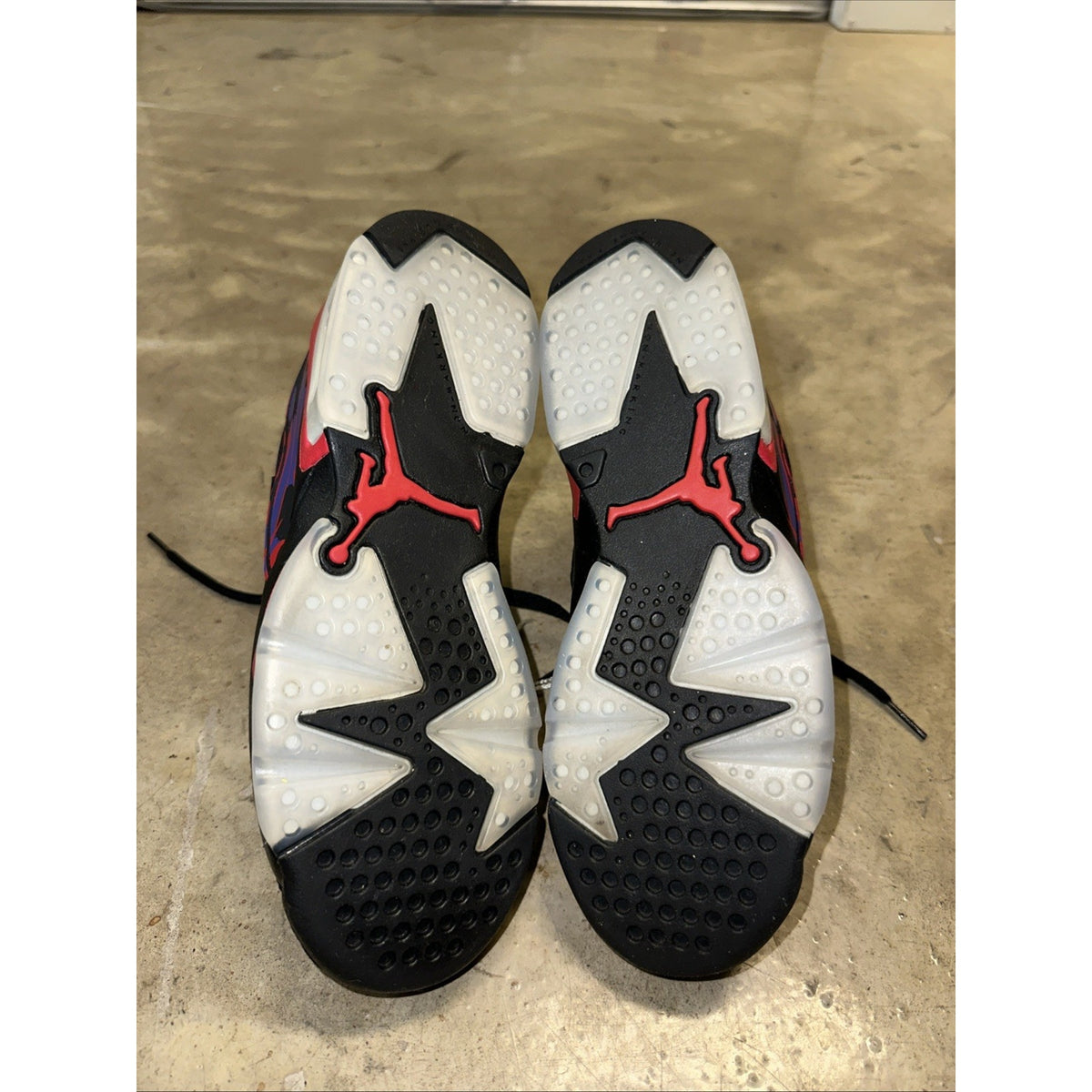 Jordan Air Jordan 6 Retro Unisex Kids High Top Sneakers Black/Red/Purple US 6Y