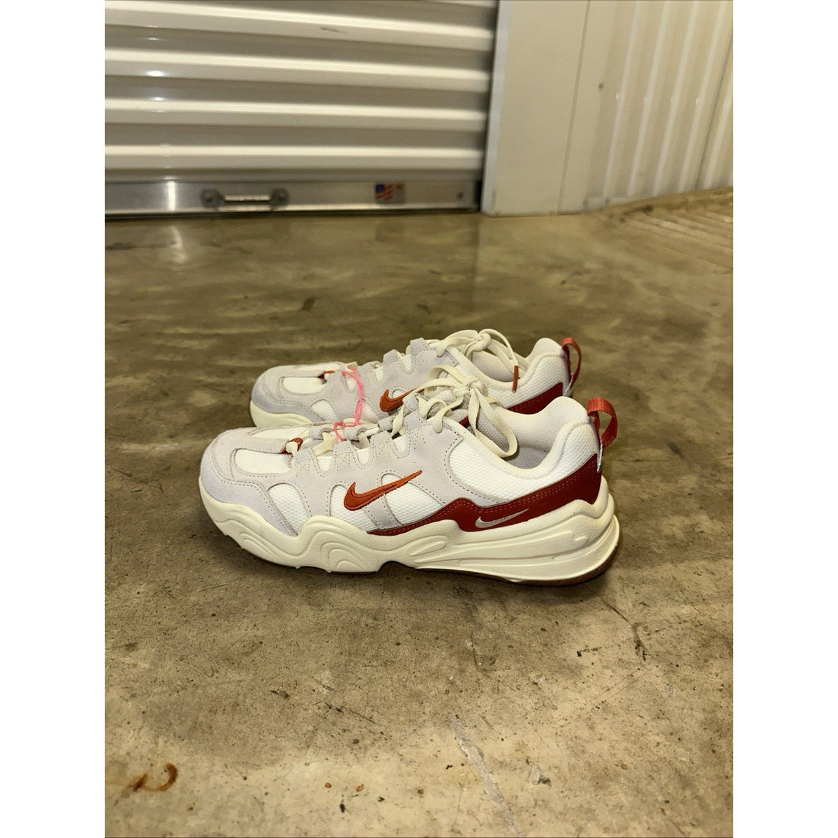 Nike Tech Hera Sail Campfire Orange FQ8107-133 Size 7 Womens