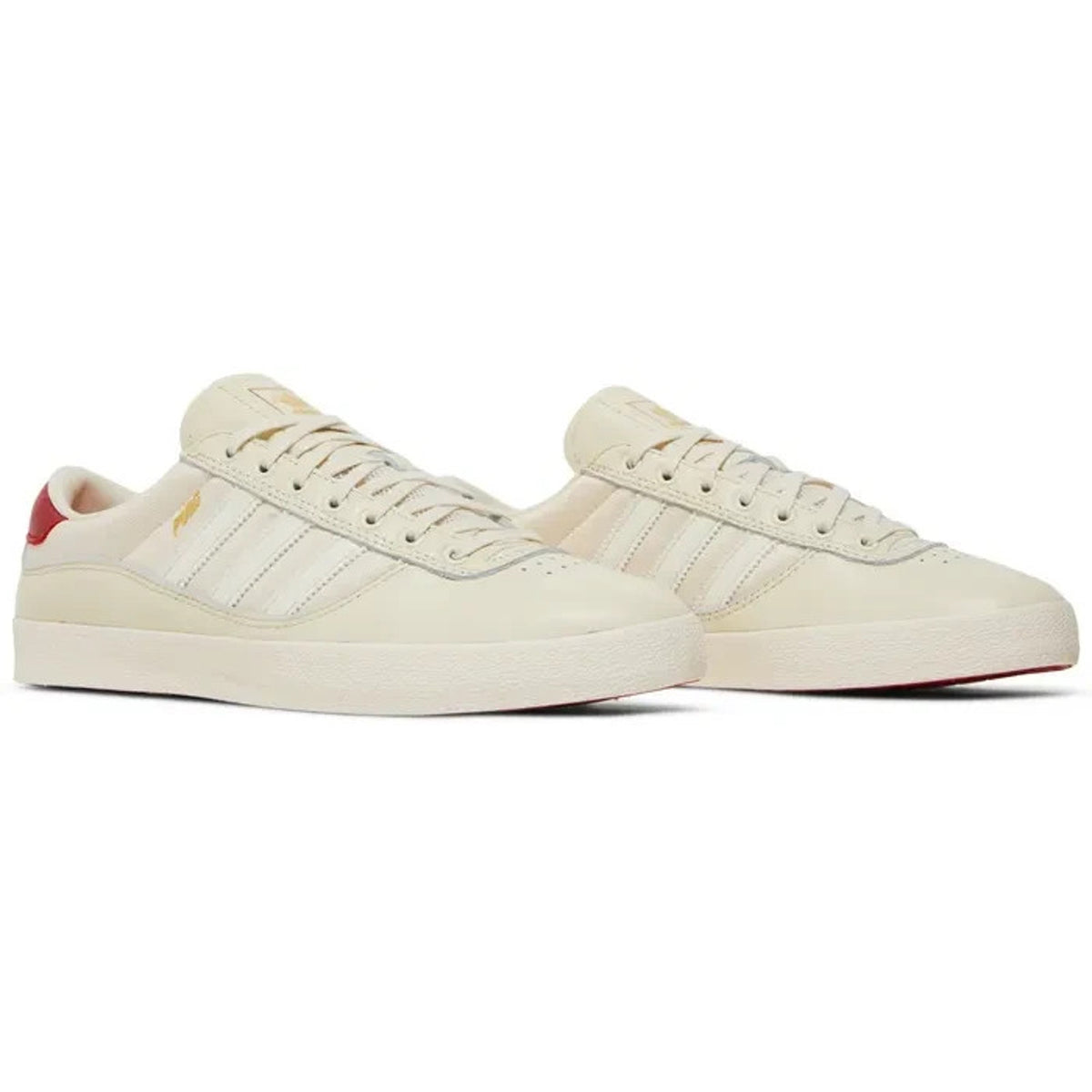 BRAND NEW Adidas Puig Indoor Shoes Cream White Scarlet Mens Size 7