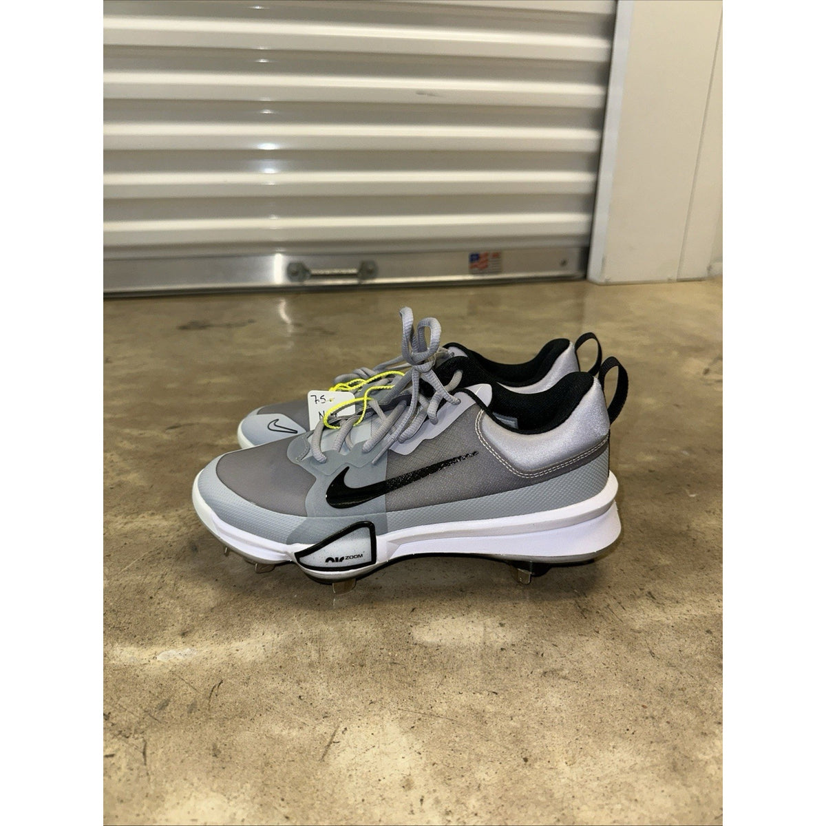Nike Force Zoom Trout 9 Pro Low Metal Baseball Cleats Gray Men's Size 7.5