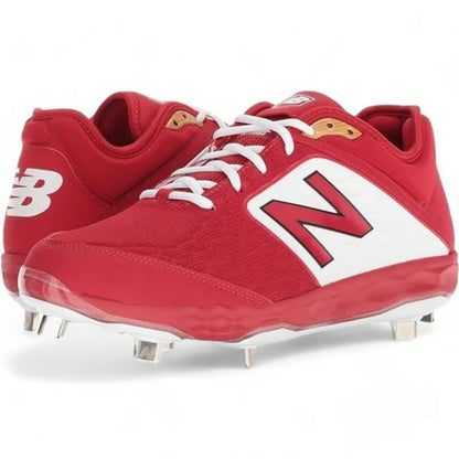 New Balance 3000v4 Metal Baseball Cleats Red Mens Size 15 Athletic