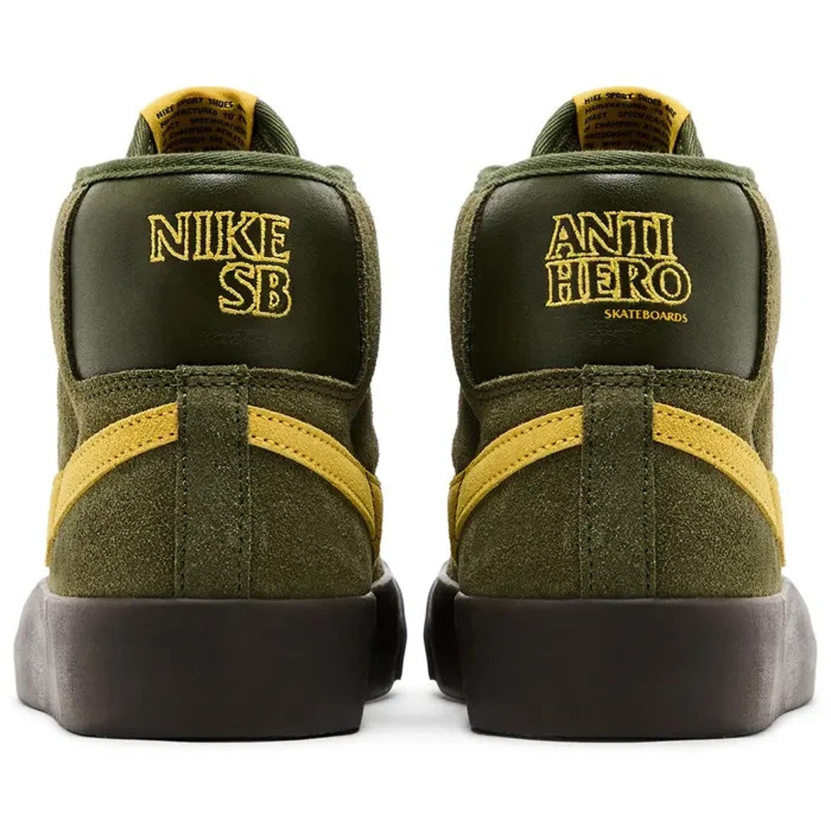 Nike SB Blazer Mid Anti Hero Green/Yellow Size 6.5 Mens