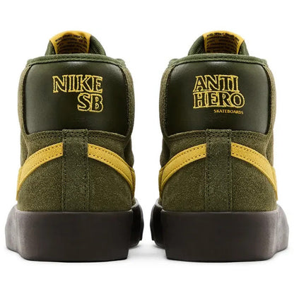 Nike SB Blazer Mid Anti Hero Green/Yellow Size 6.5 Mens