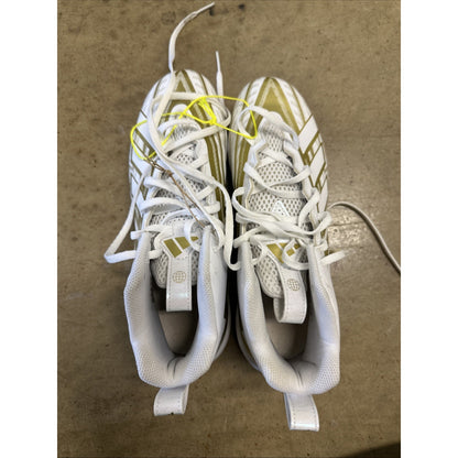 Adidas Freak Football Cleats Mens Size 9.5 White Gold Bounce Mid Athletic