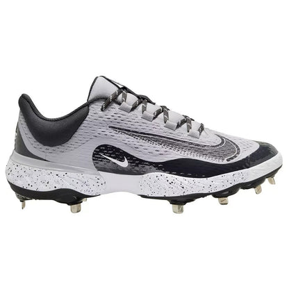 Nike Alpha Huarache Elite 4 Low Gray Black Baseball Cleats DJ6521 004 Men's 16