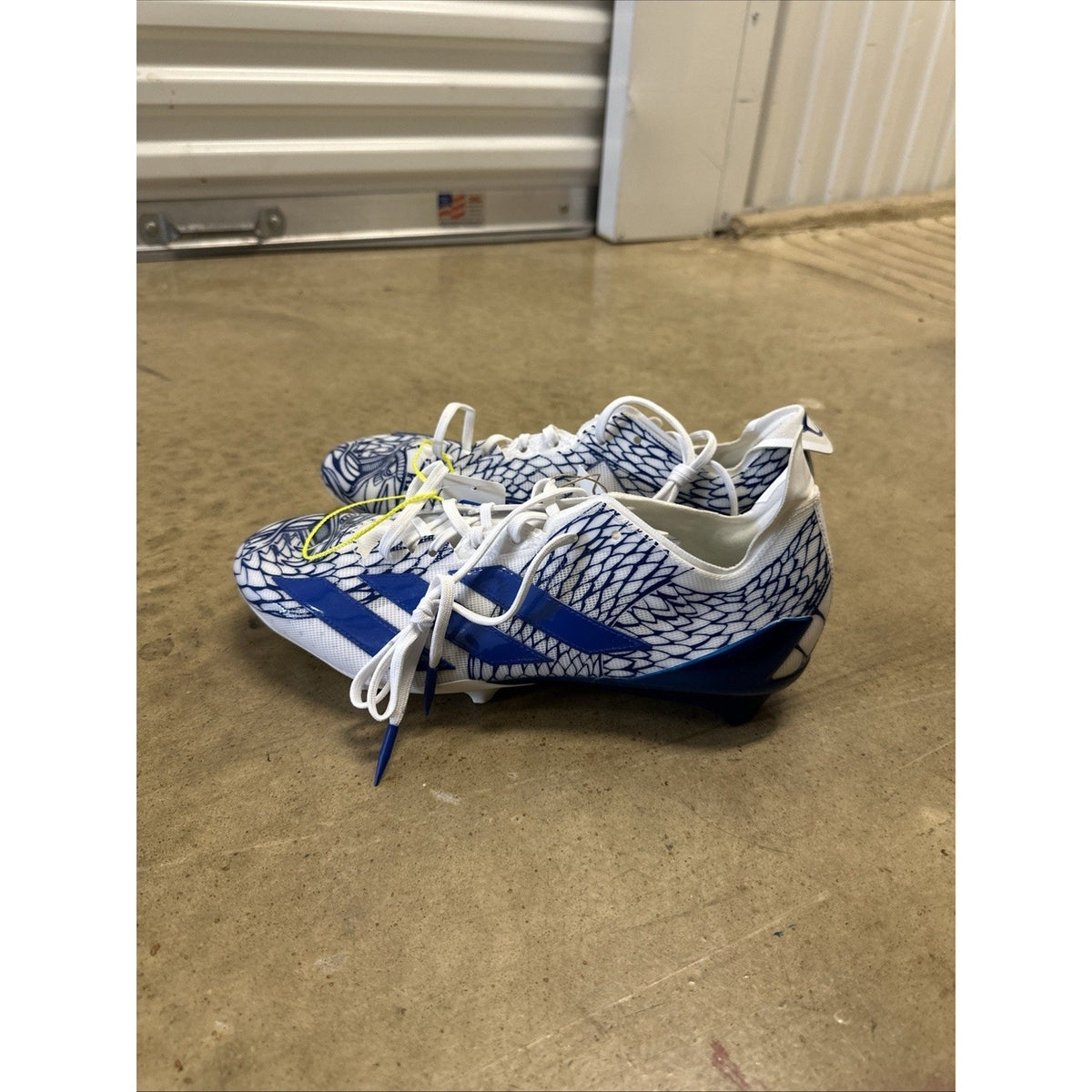 Adidas Adizero Electric II Cleats Mens Size 12 Blue Exotic Speed