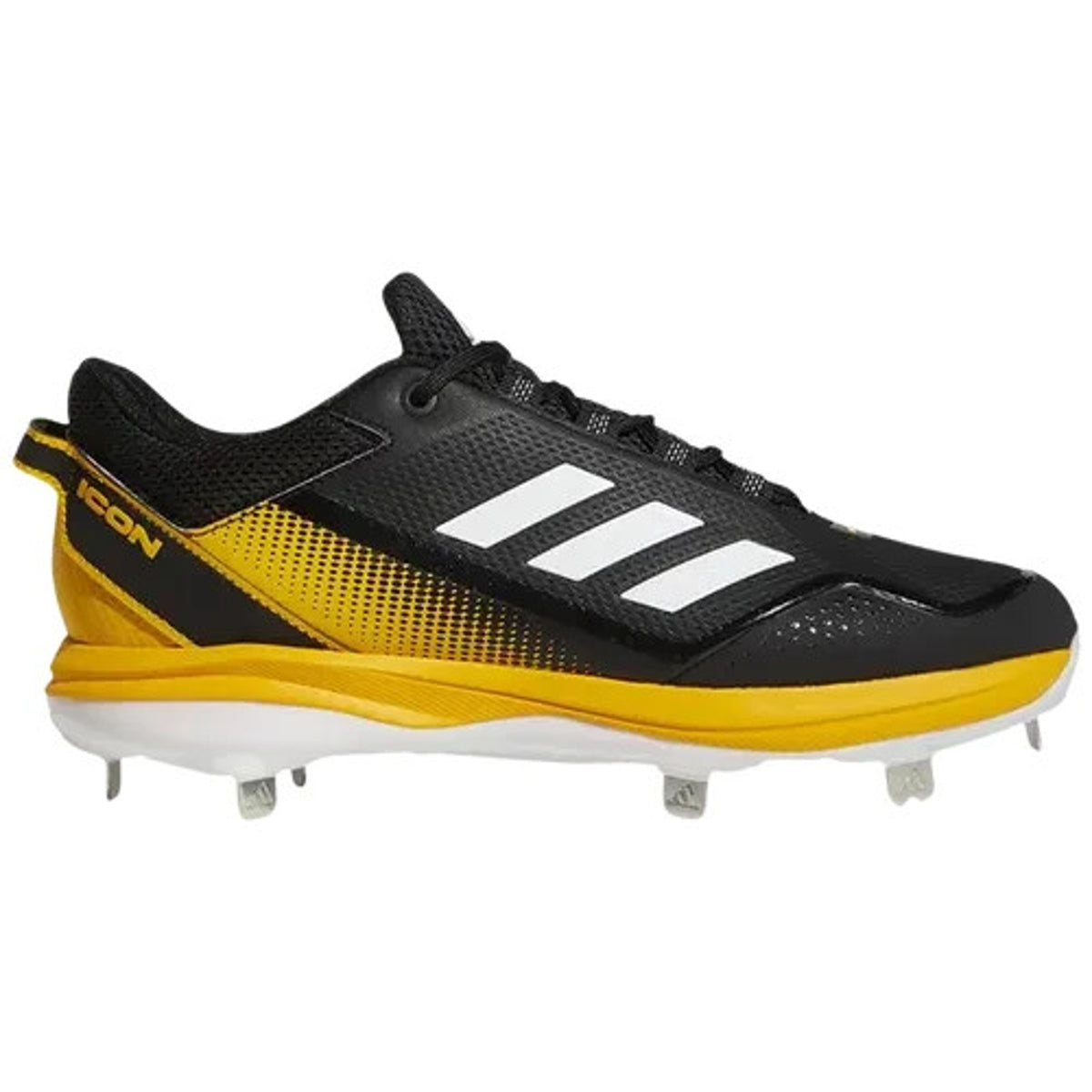 Adidas Icon 6 Bounce Mens Metal Baseball Cleats FV9346 Yellow Black Size 7