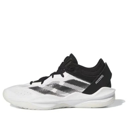Men's 12/ Wmns: 13 Adidas Adizero Select Black White 2.0 Basketball Shoes-IG6683