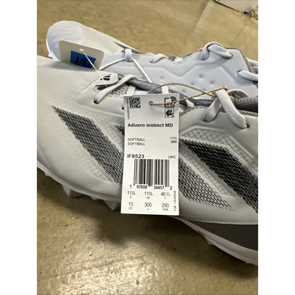 New Adidas Gray Adizero Instinct Softball Not Metal Cleats Size 13 Women’s