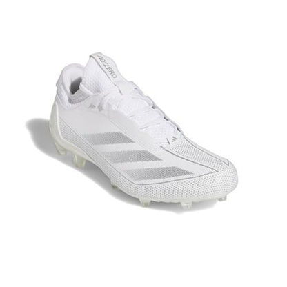 Adidas Adizero Electric.1 White Silver Metallic IF2425 Football Cleats Size 8.5