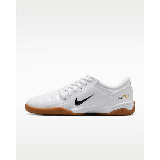 Size 8 Nike Total 90 Women's Indoor Soccer Shoes White/Black (IB5666-100)