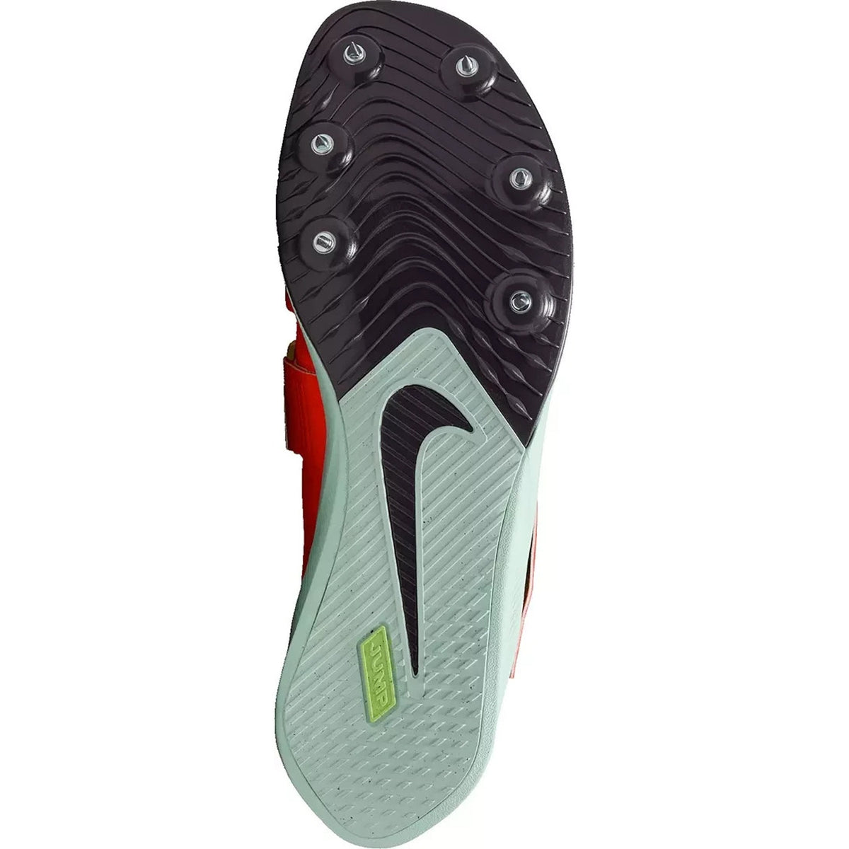 Nike Zoom Pole Vault Elite Track Field Spike Bright Crimson Lime Blast Mens 11.5