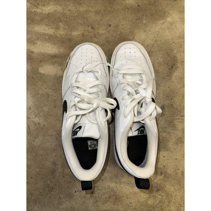 New Nike Court Borough Low 2 GS White Black Sneakers Shoes Size 7Y BQ5448-104