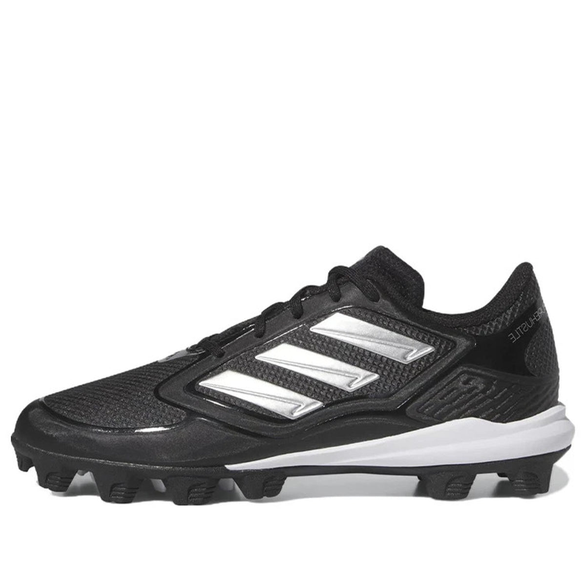 adidas Women's Pure Hustle 3 Mid Softball Cleats Size 11 Black/Silver, H2(B229T)