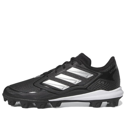 adidas Women's Pure Hustle 3 Mid Softball Cleats Size 11 Black/Silver, H2(B229T)