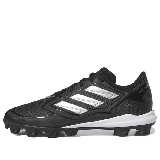 adidas Women's Pure Hustle 3 Mid Softball Cleats Size 11 Black/Silver, H2(B229T)