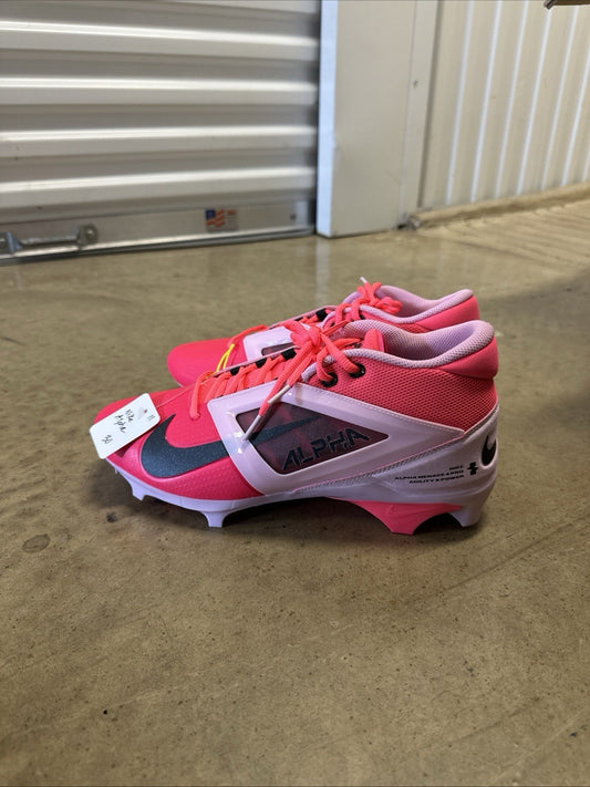 Men's Nike Alpha Menace Pro 4 NRG PE Pink Football Cleats BCA NEW